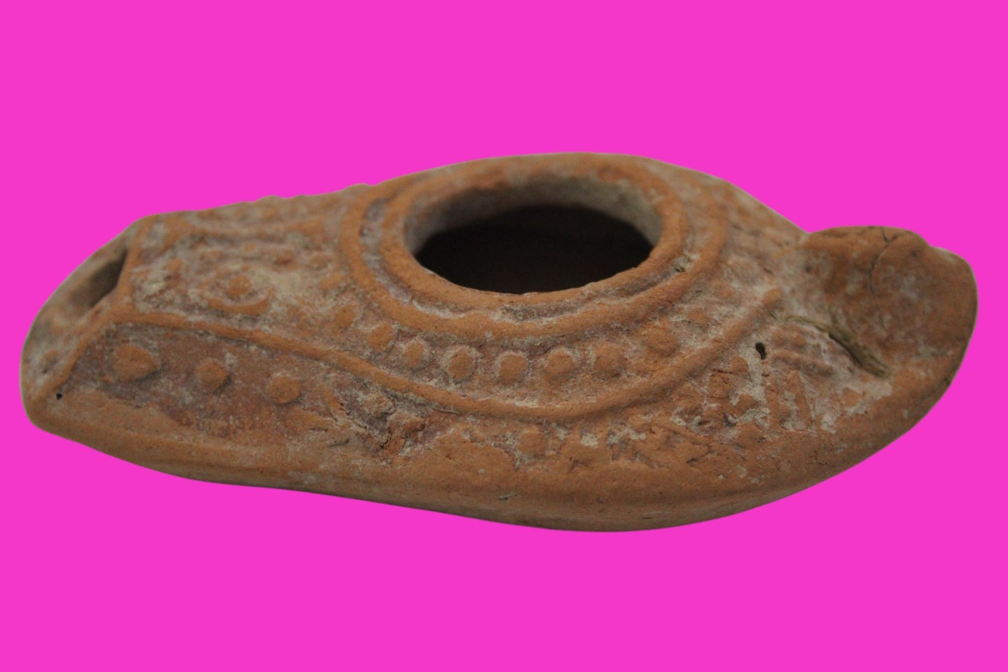 Ancient Holy Land Oil Lamp Artifact From Jesus Christ Home Land 100-500AD COA 65