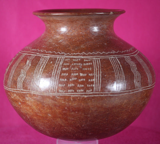 Authentic Pre Columbian Artifact Decorated Olla Chupicuaro Arte Primitivo T103