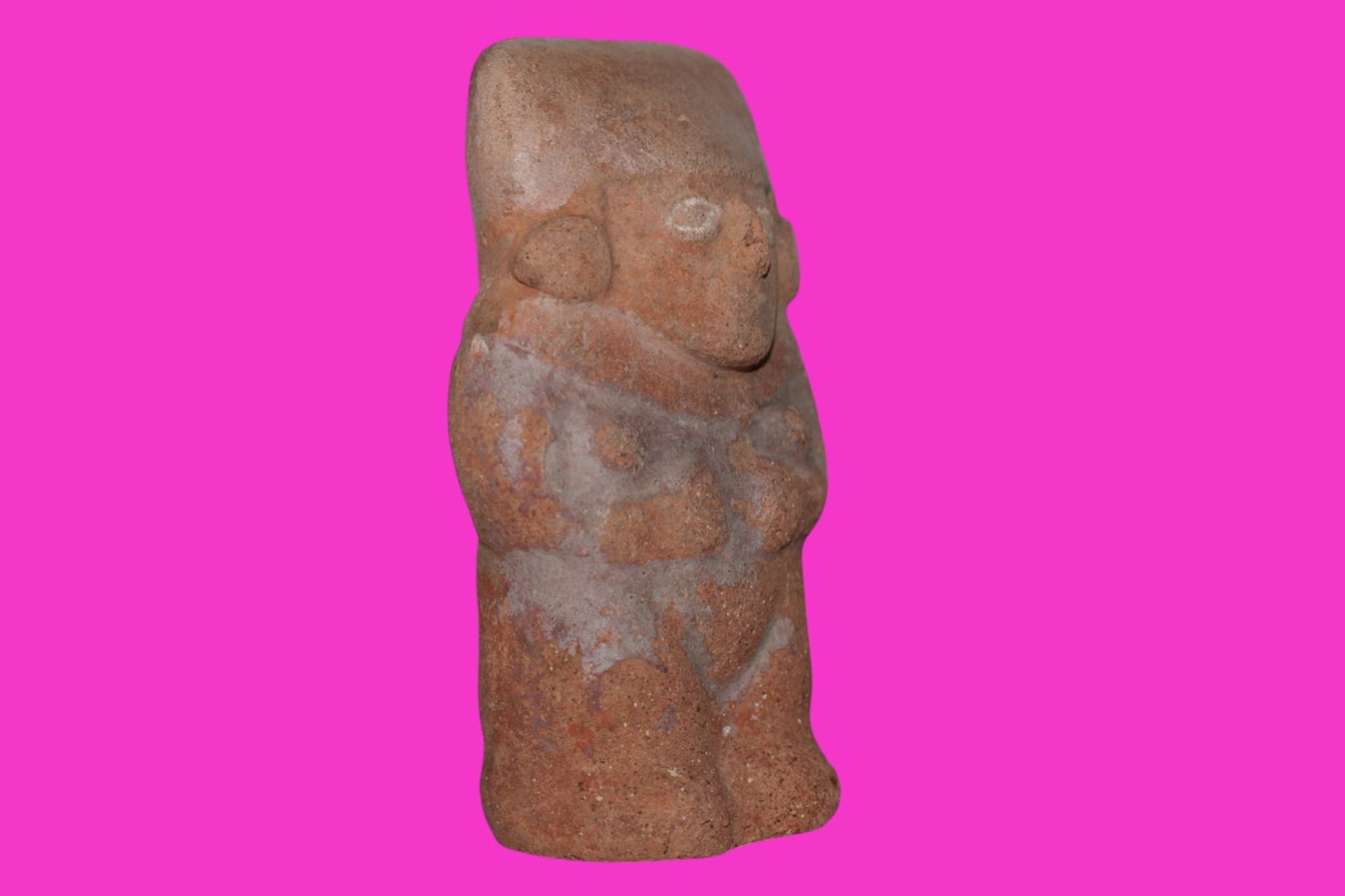 Pre Columbian Authentic Artifact Moche Rattle Figure Peru 850 - 1100 AD COA J34