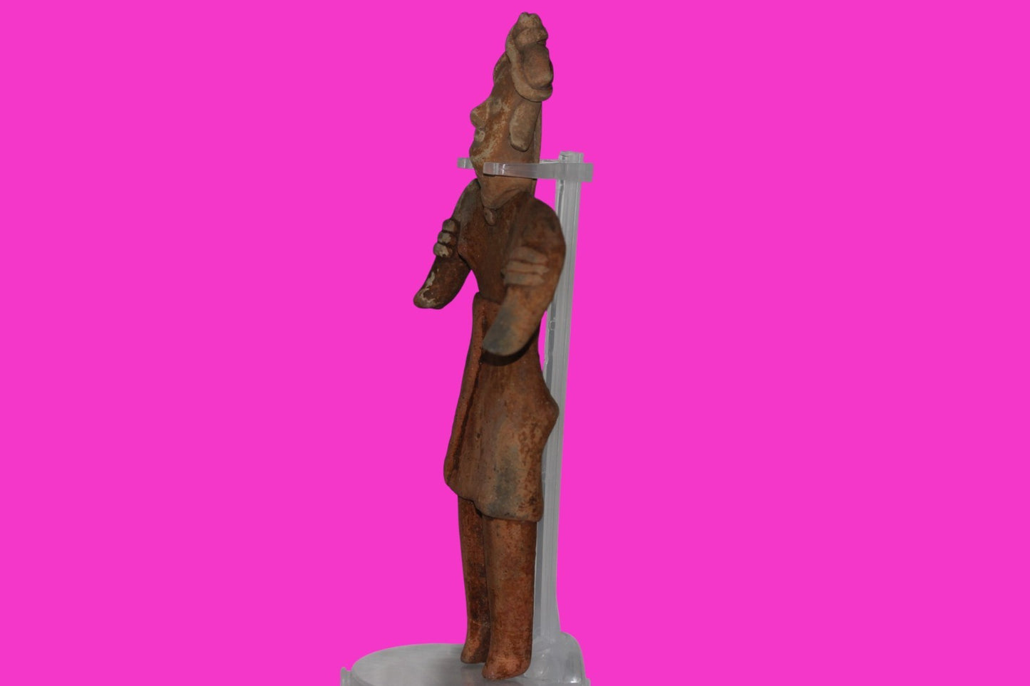 Pre Columbian Artifact 8 inch Female Tomb Figure Colima Mexico 100 BC COA 258
