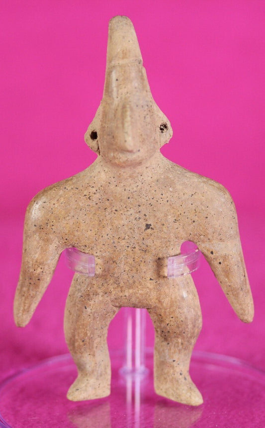 Authentic Pre Columbian Artifact Archaic Tomb Figure Colima Mexico 200BC COA T14