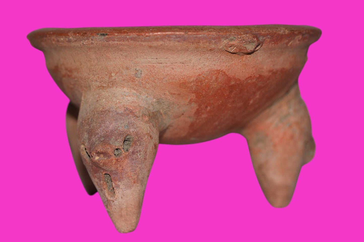 Pre Columbian Authentic Artifact Tripod Bowl Watershed Area Costa Rica COA J86