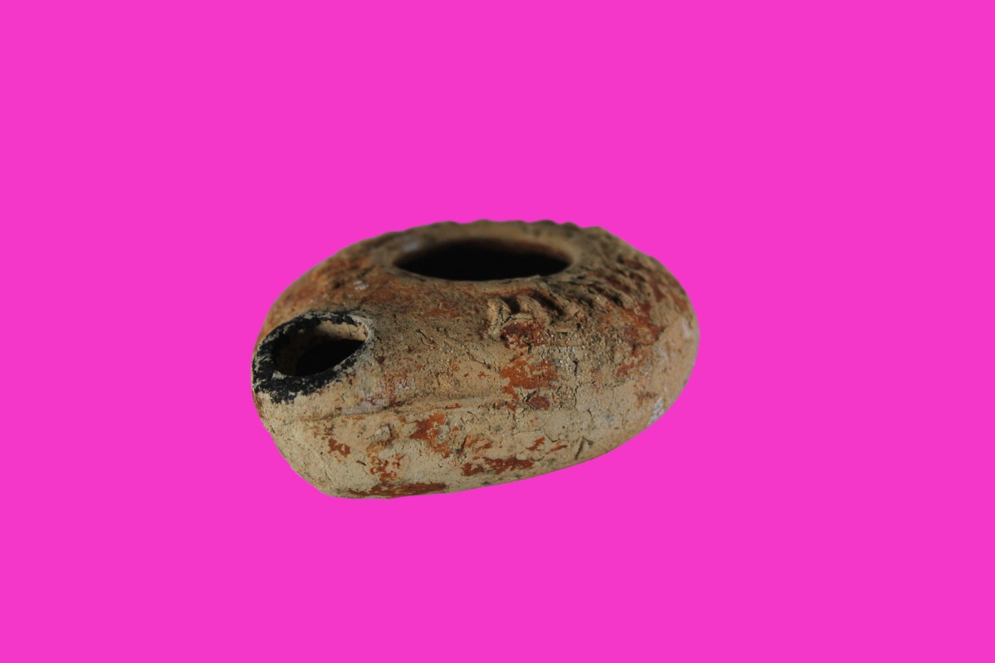 Ancient Holy Land Oil Lamp Artifact Jesus Christ Homeland 100BC-400AD COA 24