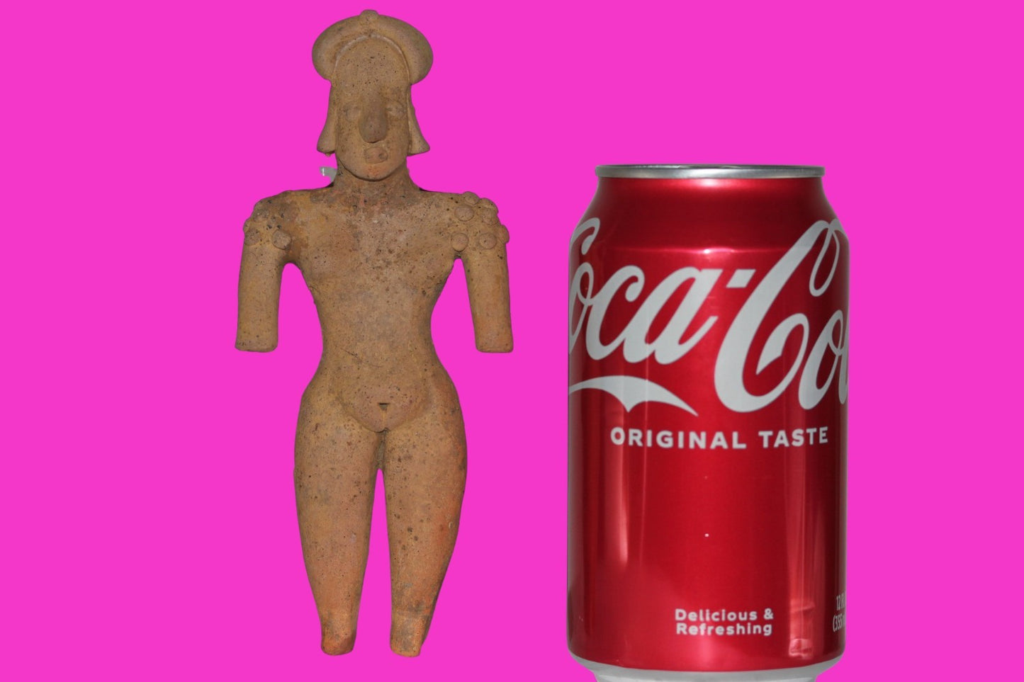 Pre Columbian Artifact 6in Female Shaman Tomb Figure Colima Mexico 100BC COA 253