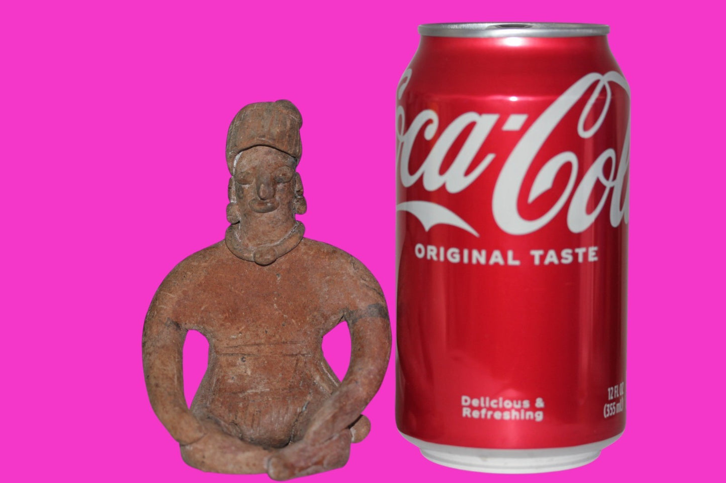 Pre Columbian Artifact Authentic Seated Tomb Figure Colima Mexico 250 AD COA 211