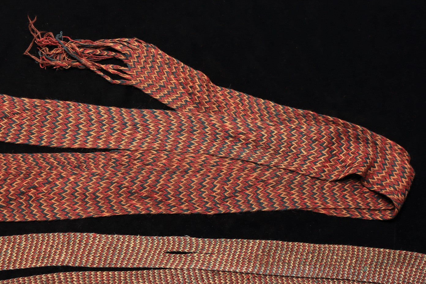 Pre Columbian Artifacts 2 Long Textile Turbans Sihuas Peru 800-1200 AD COA 276