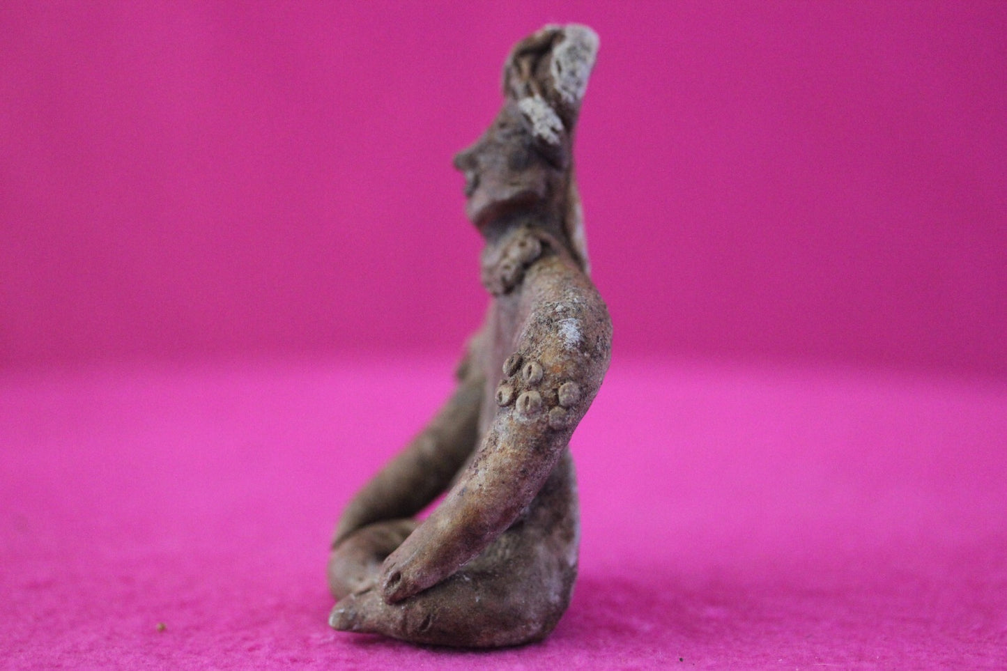 Pre Columbian Artifact Authentic Rare Seated Tomb Figure Colima Mexico COA 179