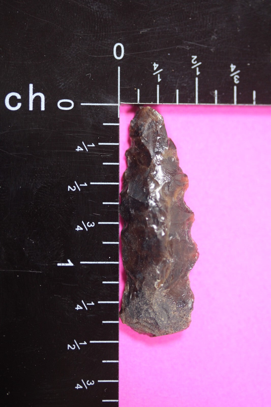 Pre Columbian Artifact Authentic Aztec Arrowhead Battle of Mexico City COA 61