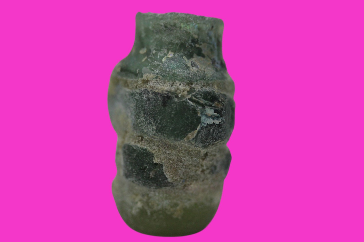 Authentic Persian Artifact Glass Bottle 900-1000 AD Silk Road Hoard COA J27