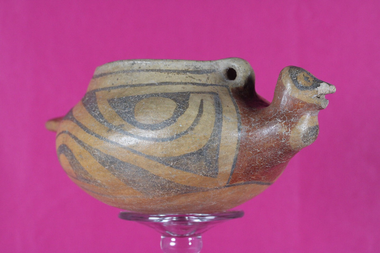Ex Sotheby's Authentic Pre Columbian Artifact Casas Grandes Avian Bowl COA T113
