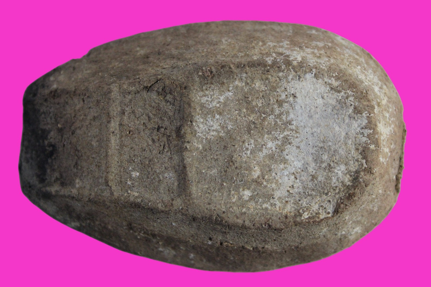 Ancient Holy Land Oil Lamp Artifact 2 Hidden Christian Crosses 300-600 AD COA 87