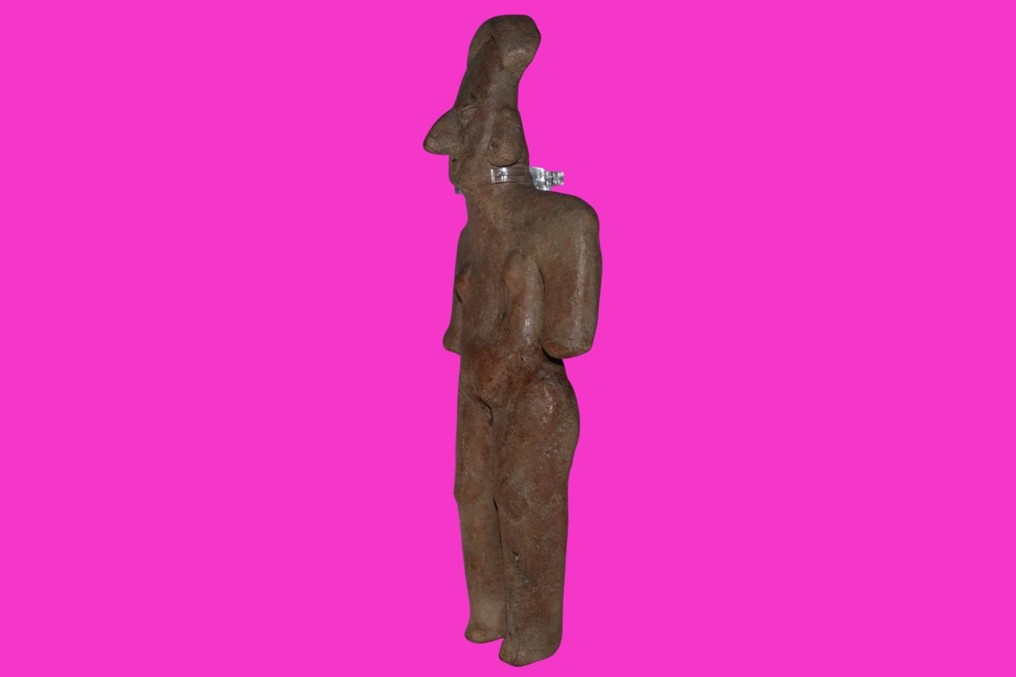 Pre Columbian Artifact Giant 10in Female Tomb Figure Colima Mexico 100BC COA 272