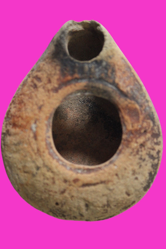 Ancient Holy Land Oil Lamp Artifact Jesus Christ Homeland 100BC-400AD COA 14