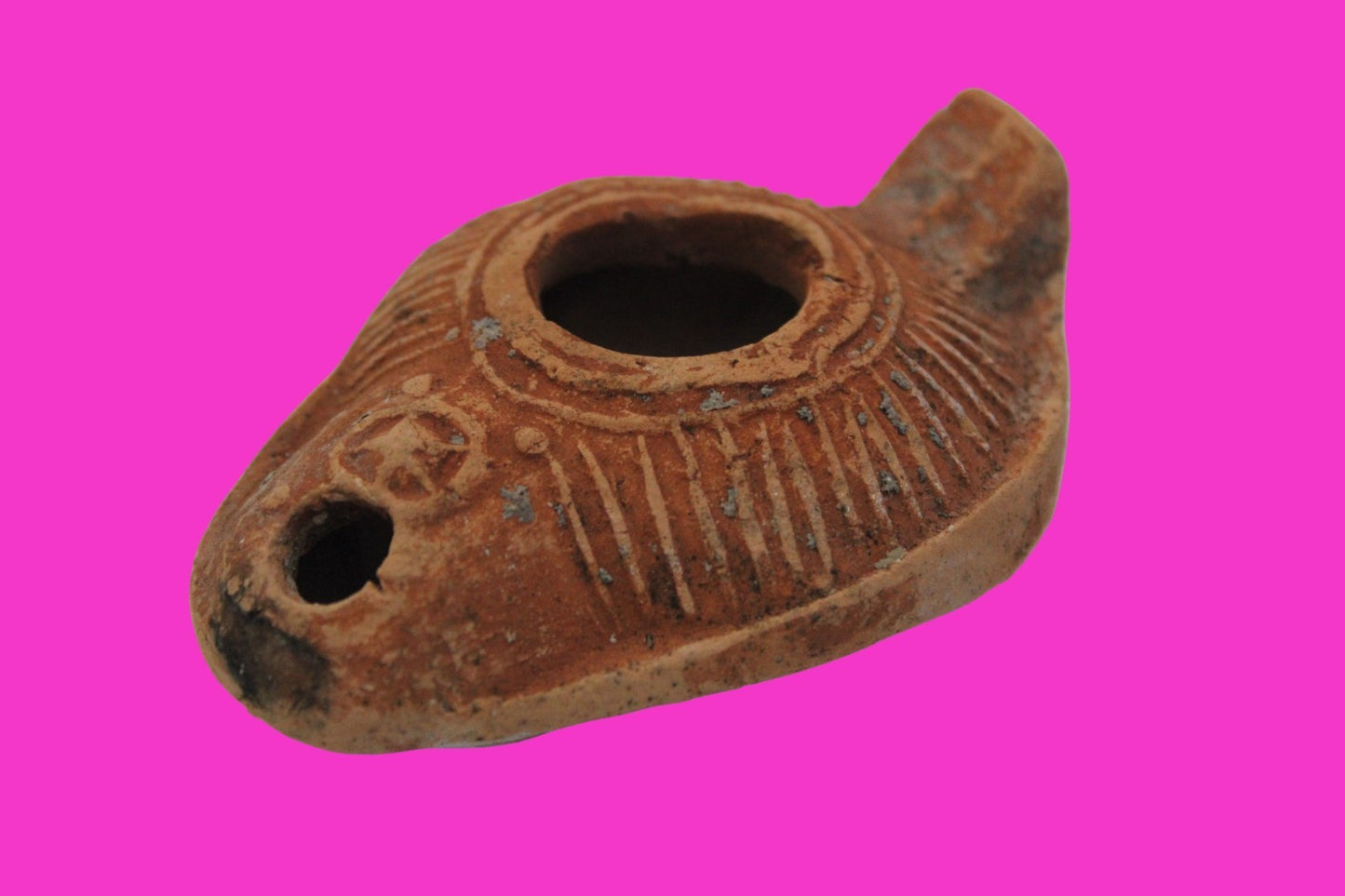 Ancient Holy Land Oil Lamp Artifact From Jesus Christ Home Land 100-500AD COA 64