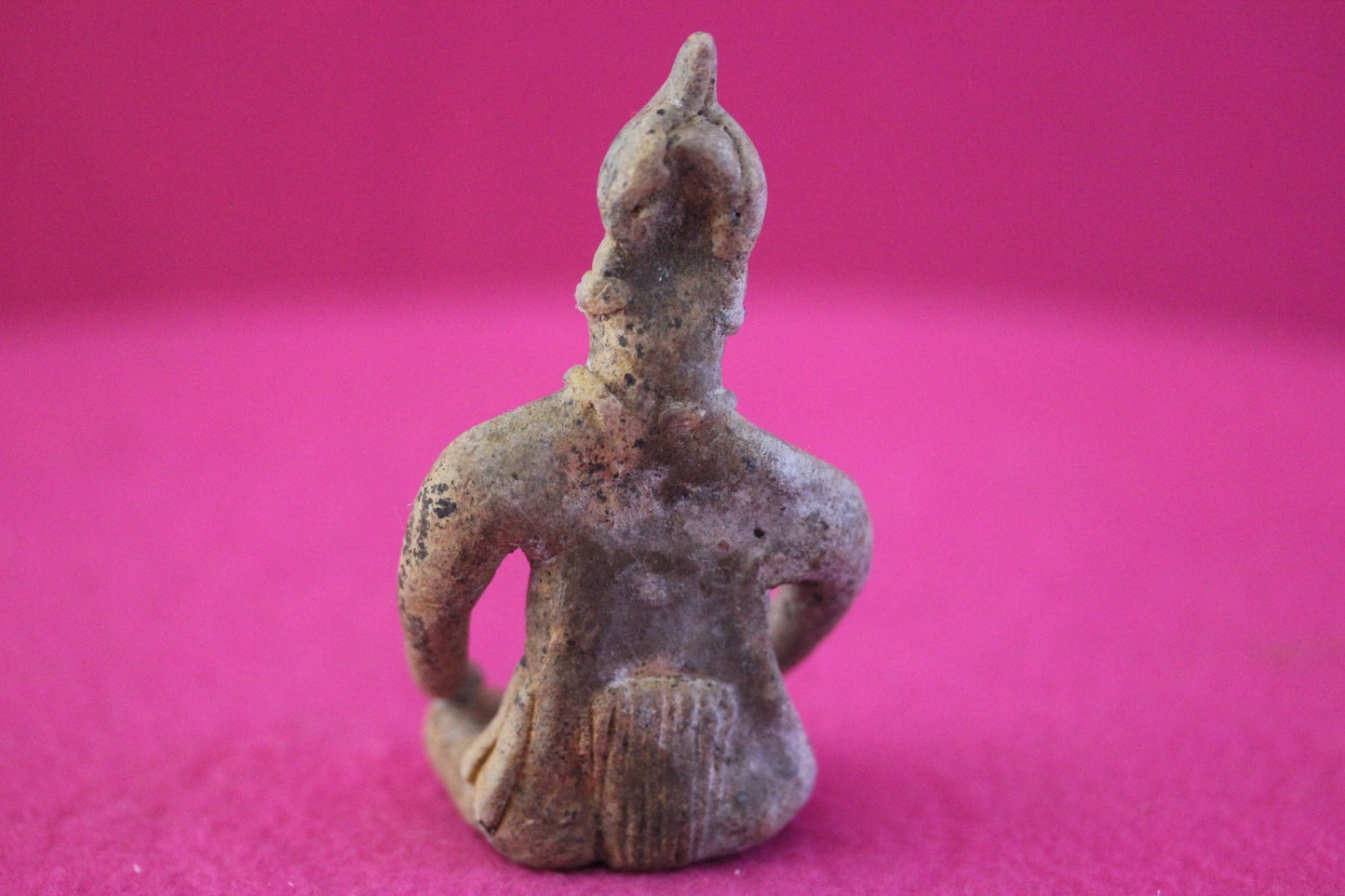 Pre Columbian Artifact Authentic Male Seated Tomb Figure Colima Mexico COA 192