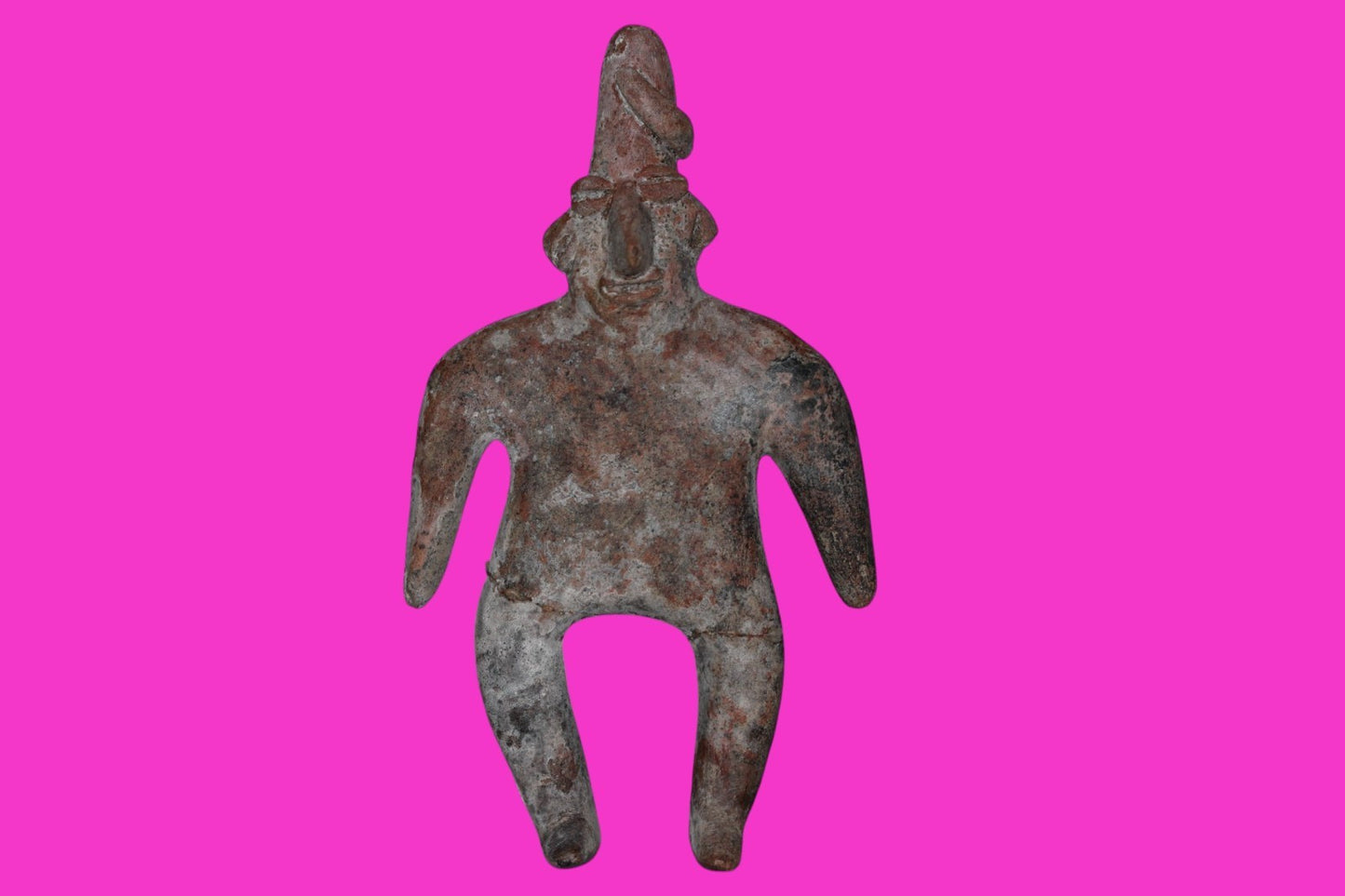 Pre Columbian Authentic Artifact Male Archaic Tomb Figure Colima Mexico COA 19