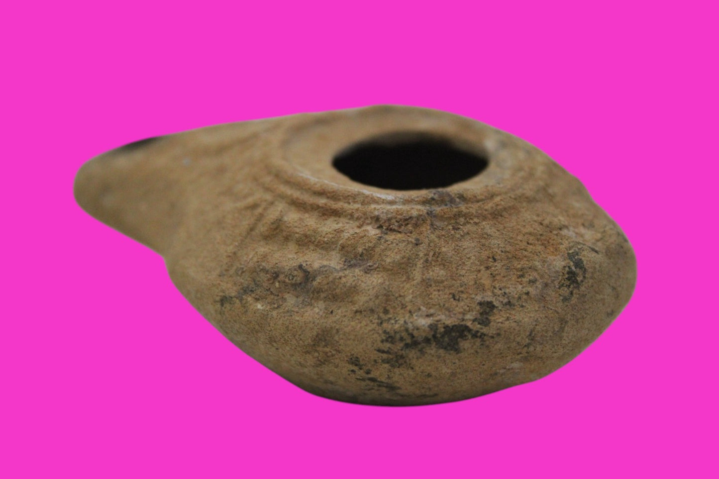 Ancient Holy Land Oil Lamp Artifact From Jesus Christ Home Land 100-500AD COA 52