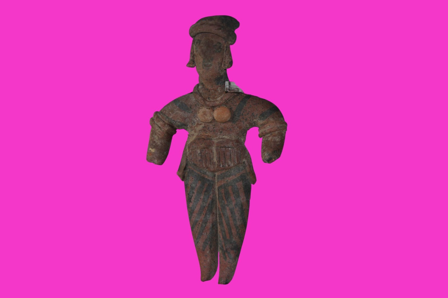 Pre Columbian Artifact 6 inch Male Shaft Tomb Figure Colima Mexico 100BC COA 265