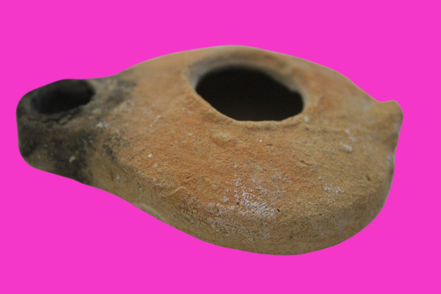 Ancient Holy Land Oil Lamp Artifact Jesus Christ Home Land 100BC-100AD COA 48