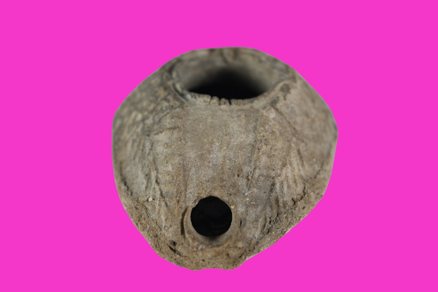 Oil Lamp Holy Land Ancient Artifact Jesus Christ Home Israel 300-600 AD COA 106