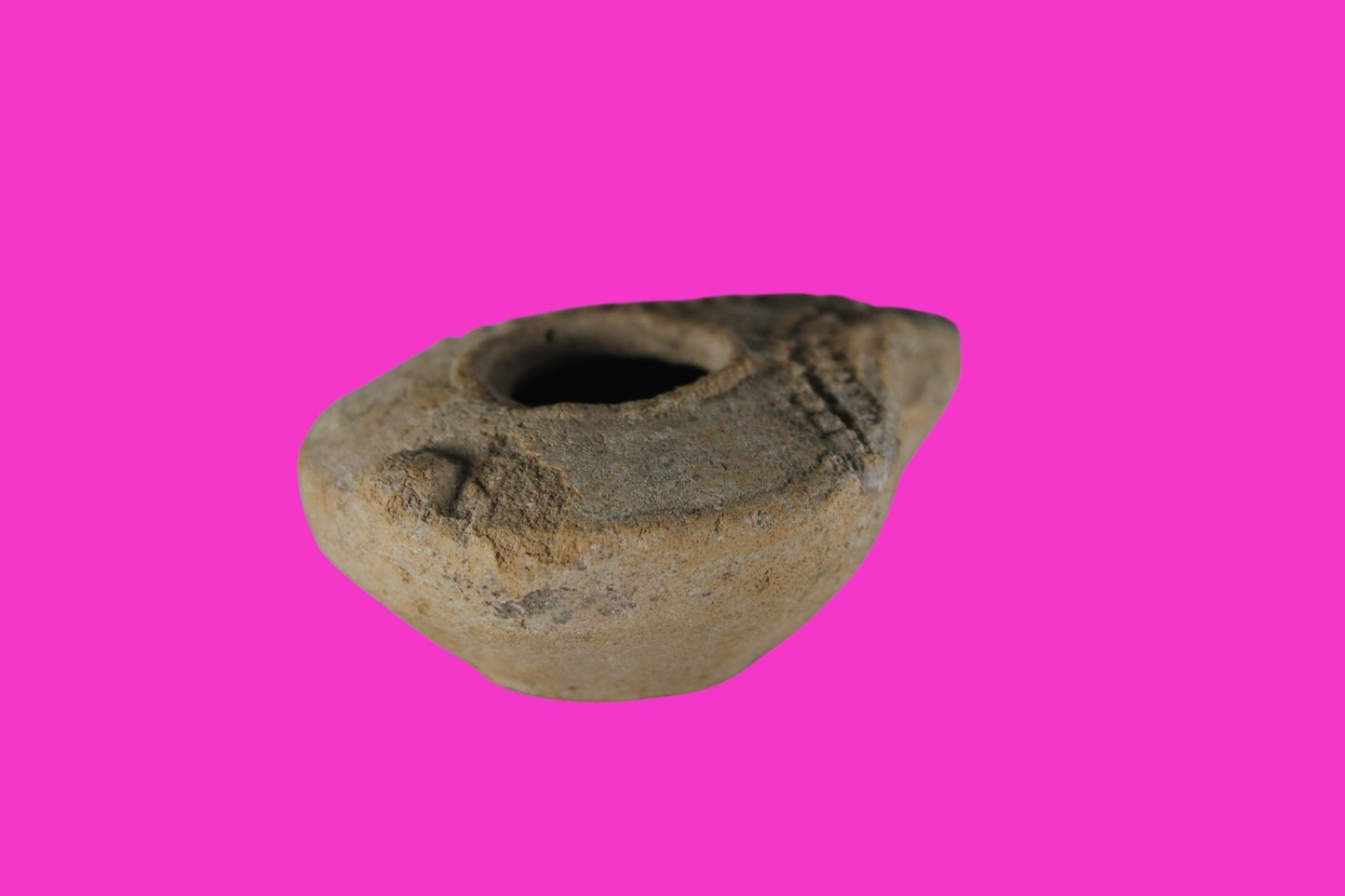 Holy Land Oil Lamp Ancient Artifact Jesus Christ Homeland 100BC-400AD COA 20