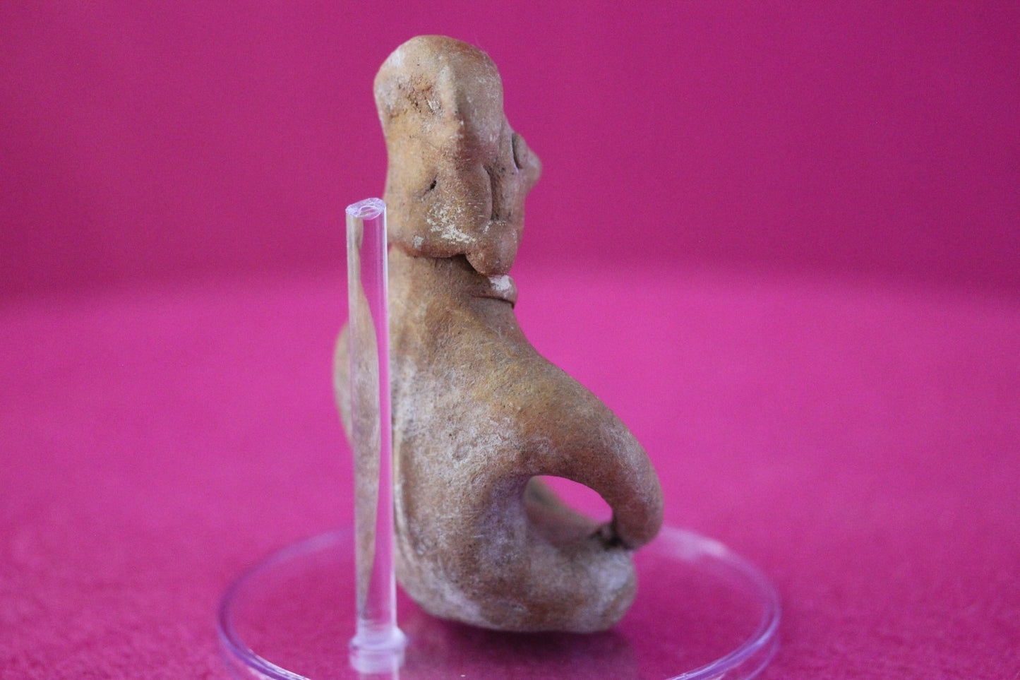 Pre Columbian Authentic Artifact Rare Seated Tomb Figure Colima Mexico COA 187