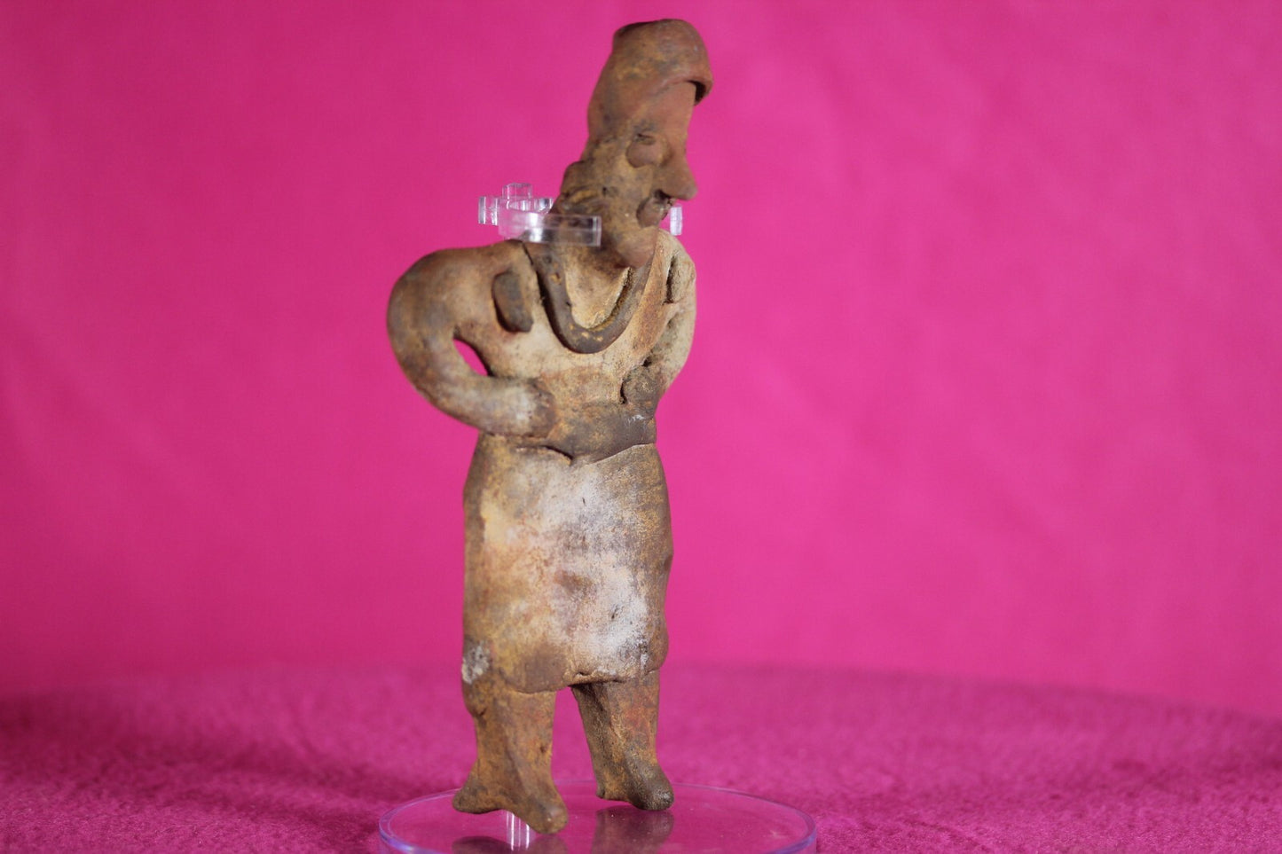 Pre Columbian Authentic Artifact Rare Grandma Tomb Figure Colima Mexico COA 142