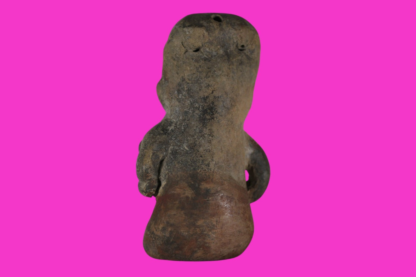 Pre Columbian Authentic Artifact Bahia Whistle Figure Ecuador 500BC-500AD COAJ44