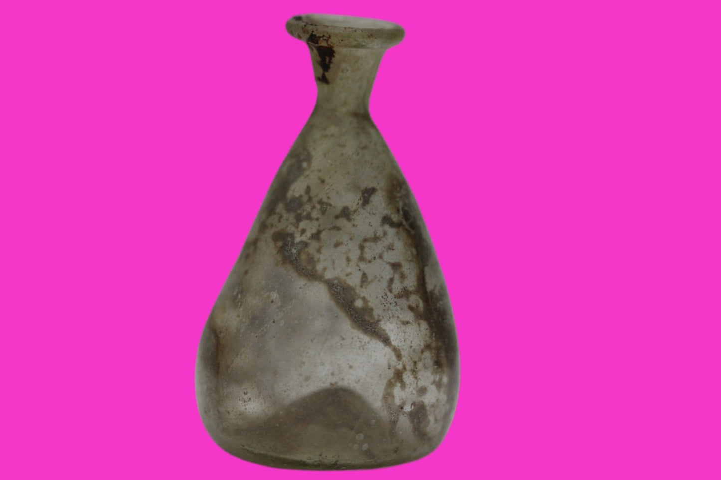 Ancient Holy Land Glass Bottle Authentic Artifact 100-300 AD Roman Era COA J08